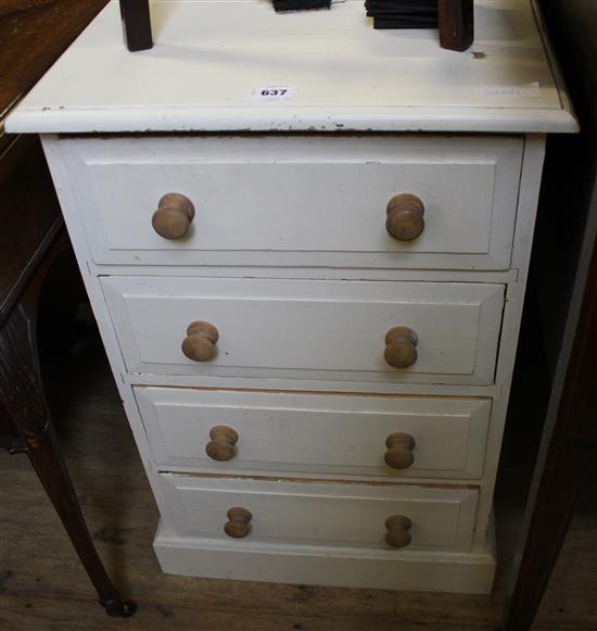 Small painted chest of drawers